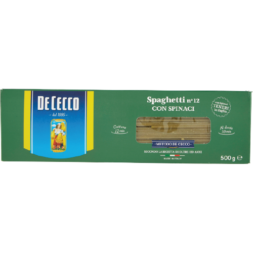 SPAGHETTI AUX ÉPINARDS N°12